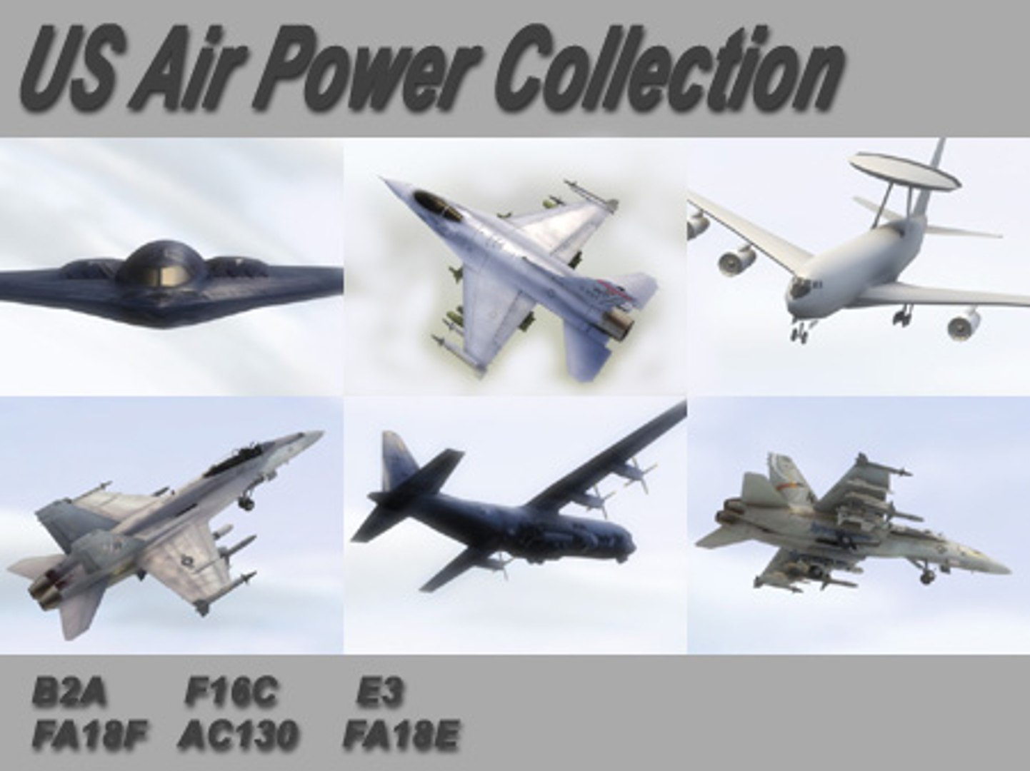 6 jets f16c max https://p.turbosquid.com/ts-thumb/QF/sZlAfU/NOBa5GK8/collection_01/jpg/1115194226/1920x1080/fit_q87/c04135f9f64baa9f1d3eac721f2e48c9b082f88b/collection_01.jpg