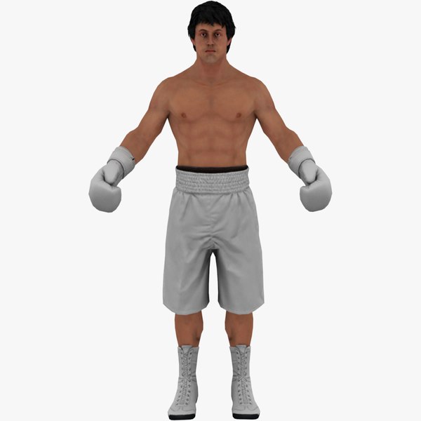 Rocky Balboa boxer 3D model