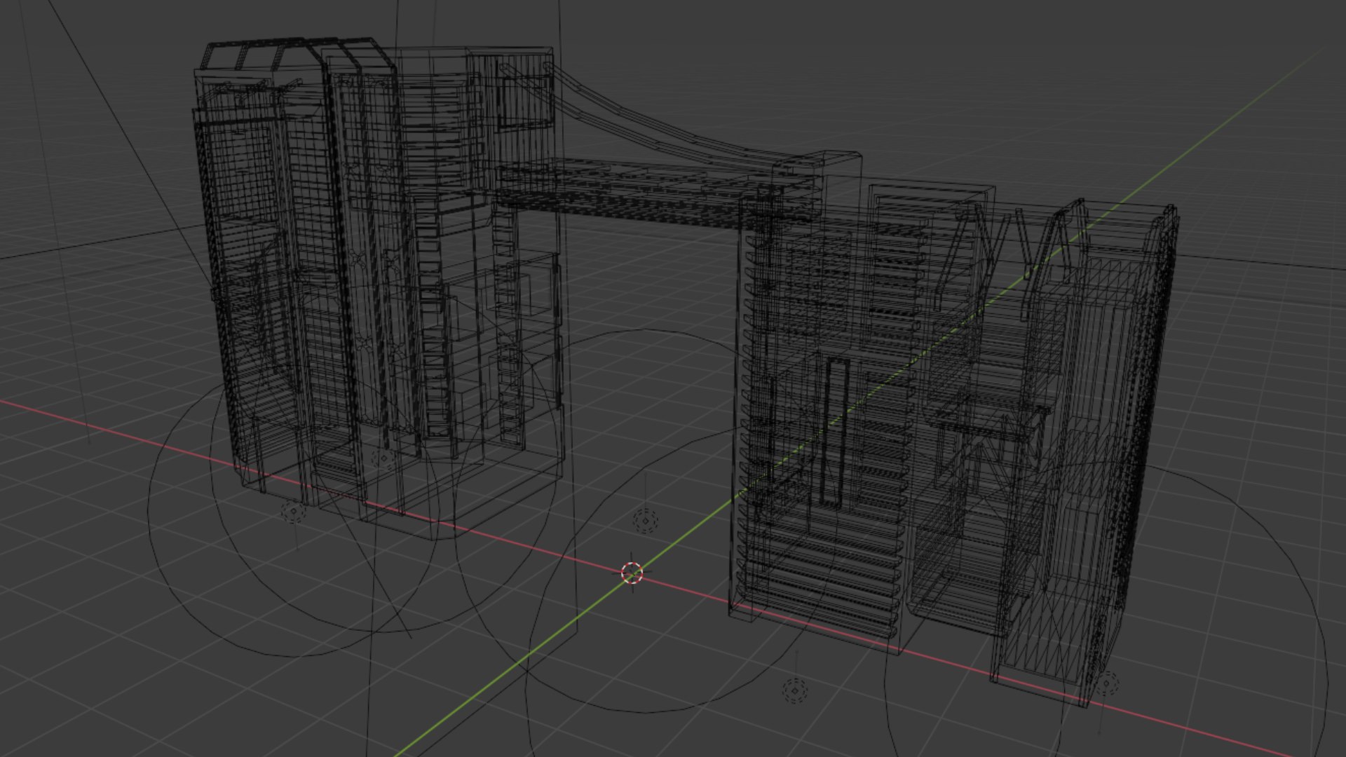 3D model Cyberpunk low poly cool building - TurboSquid 2126882