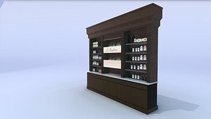 3D perfume shelves