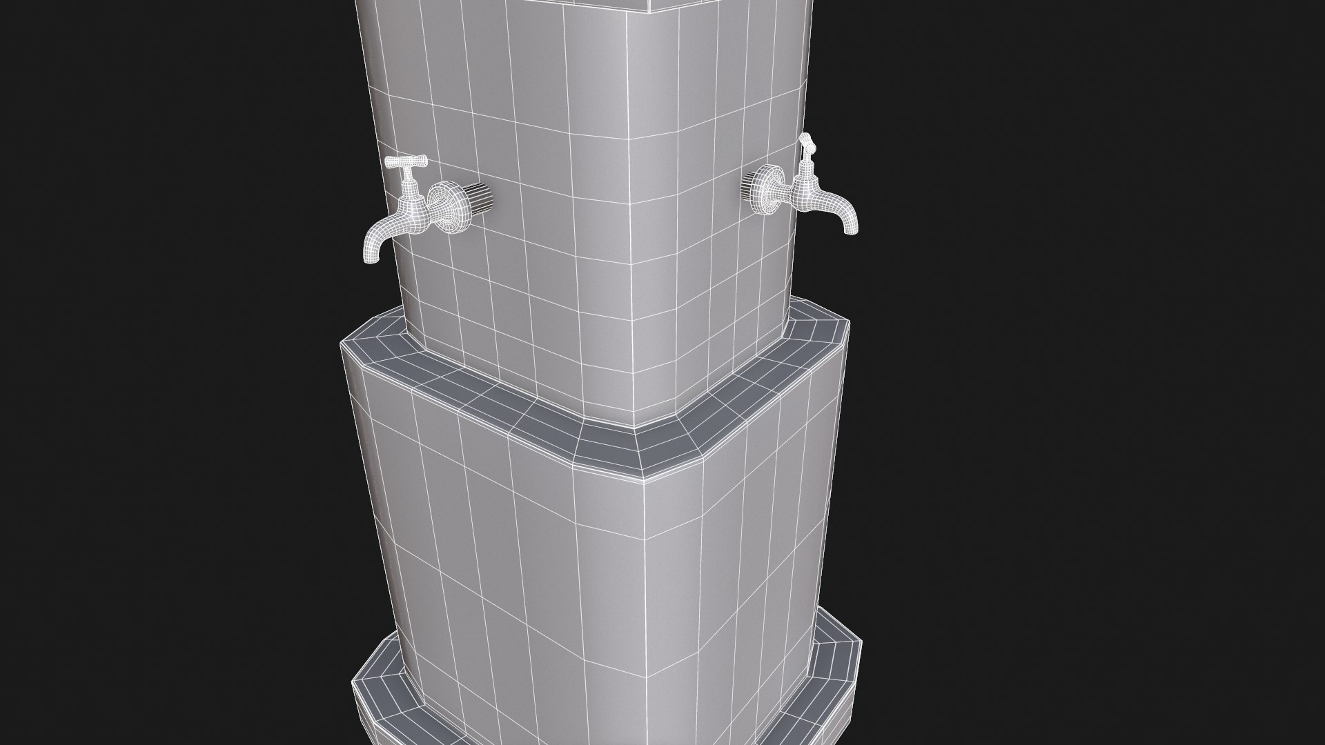 3D Multiple Drinking Water Taps Model - TurboSquid 2188101