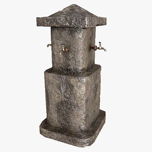 3D Multiple Drinking Water Taps model