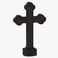 Medieval Metal Roof Top Cross