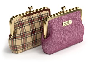 Leather and Fabric Purse