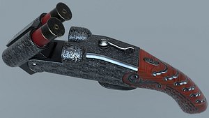 3D shotgun detalation normal model