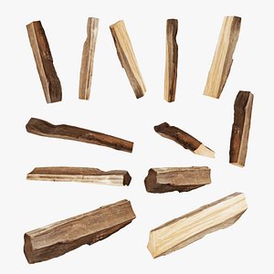 3D model PSWooden007 scanned Wood chips