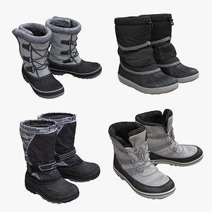 Winter Boots Bundle 3D