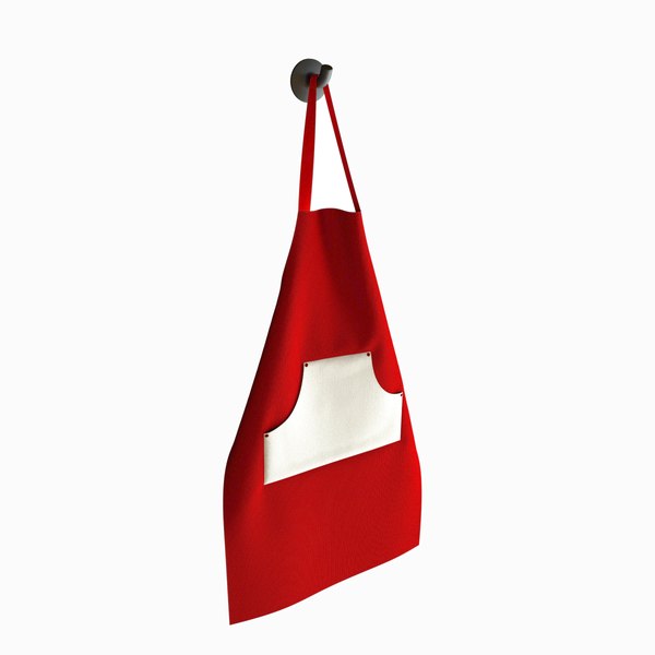 3D Apron hanging on hook - Including Marvelous File - 3D Asset