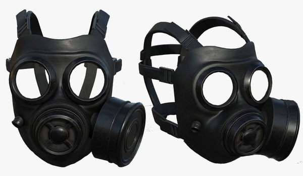 pollution helmet mask 3D model