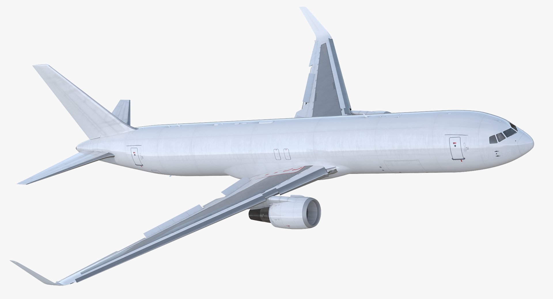 Boeing 767-300F Generic Rigged 3D model preview