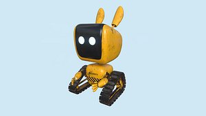 Cute Robot 07 - Security - Character SciFi Design 3D model