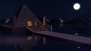 moel egyptian pyramid model