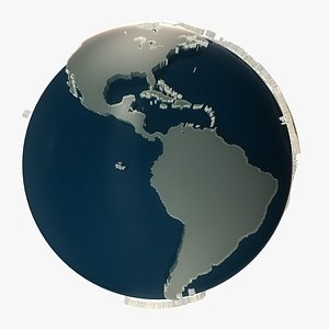3D glass earth
