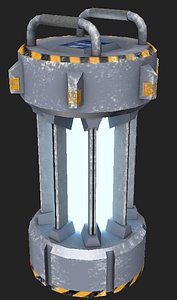 glowing large cell charged 3d max
