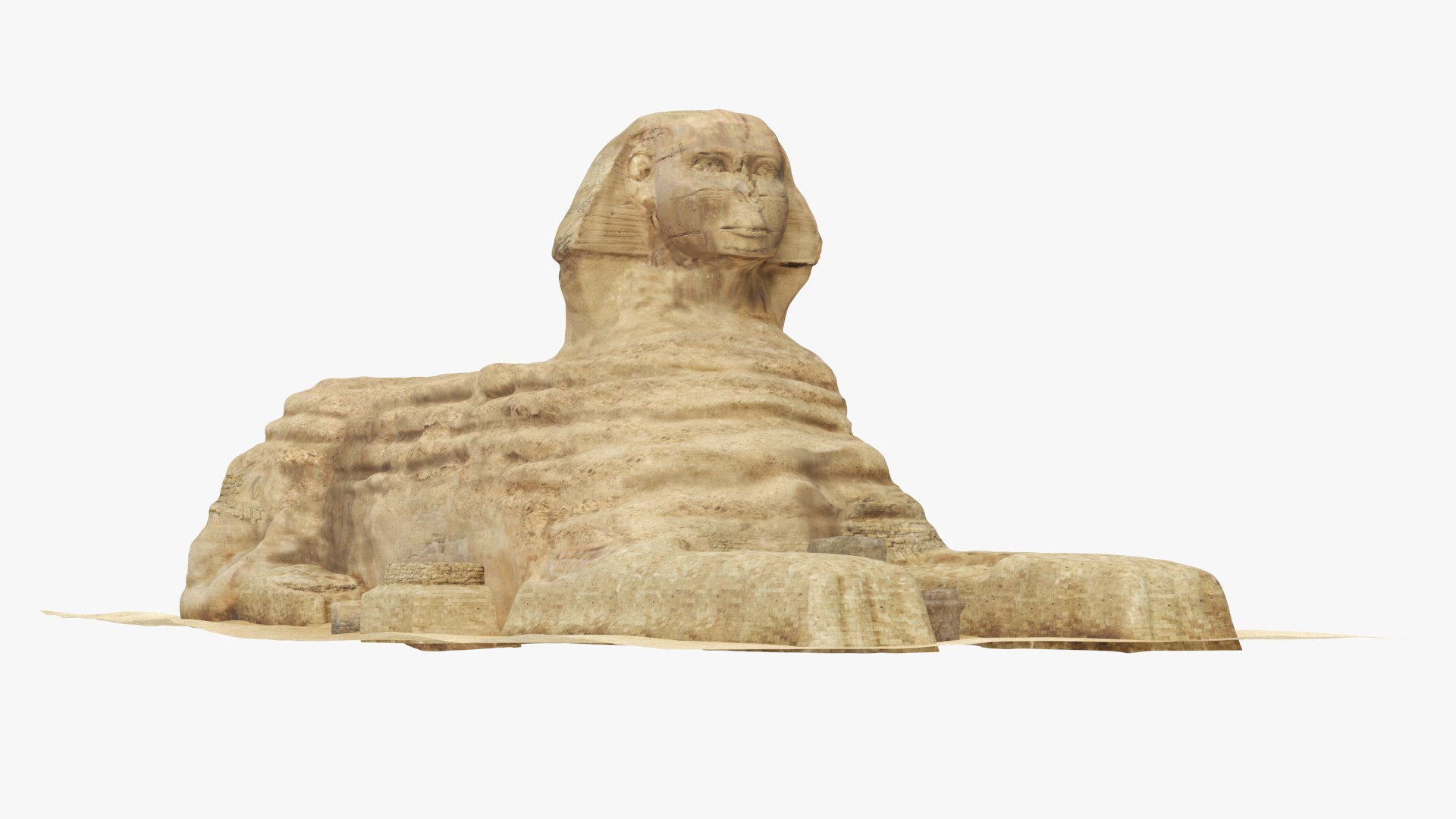 The Great Sphinx 3D model preview