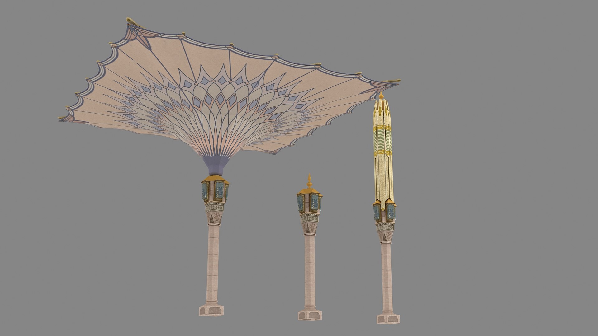 3D Masjid Al Nabawi Umbrella model https://p.turbosquid.com/ts-thumb/QG/fyj5xE/sV/masjidnabawi_010009/jpg/1742617913/1920x1080/fit_q87/de1c0eb7364cbe9f63958ac35e5d4261b71e626d/masjidnabawi_010009.jpg