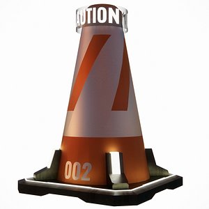 Sci-fi Traffic Cone 002