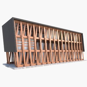 modern office building 3D model