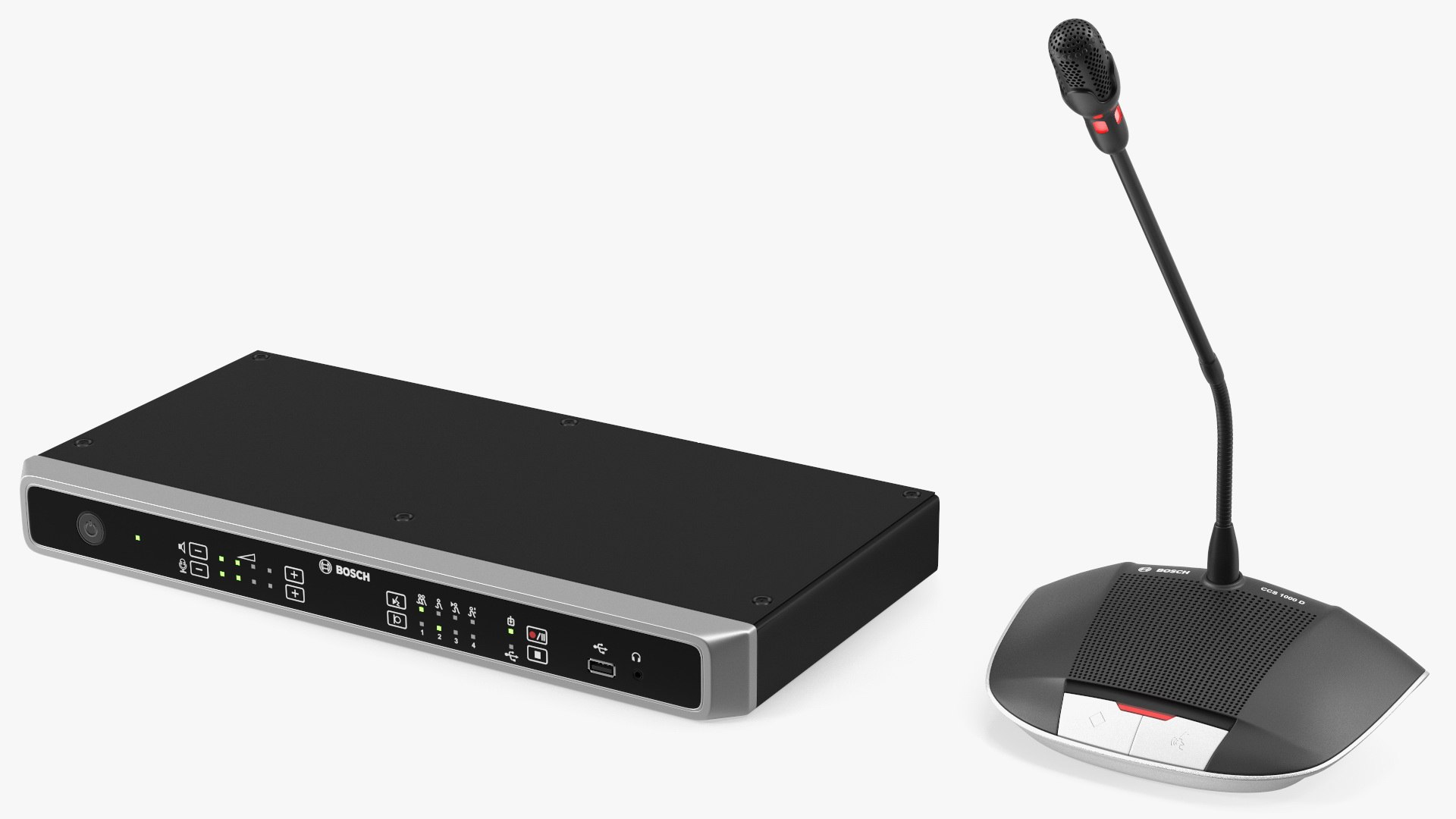 Bosch CCSD Discussion Device with Long Stem Microphone 3D model preview