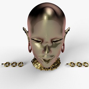 3D FEMALE HEAD MODEL model