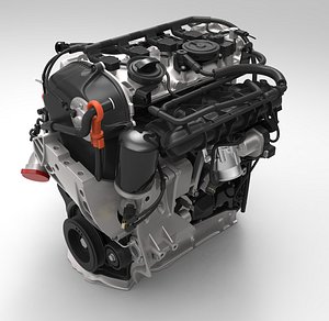 engine volkswagen new magotan 3d model