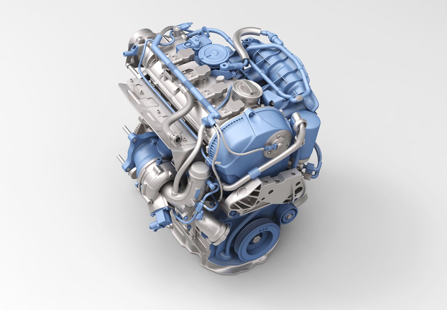 Engine Volkswagen New Magotan 3d Model