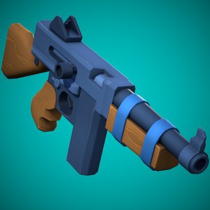 Stylized Thompson M1A1 Low Poly