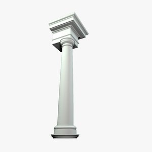 Tuscan Order 3DS MAX  MAYA  ZBRUSH  OBJ MARMOSET 3D model
