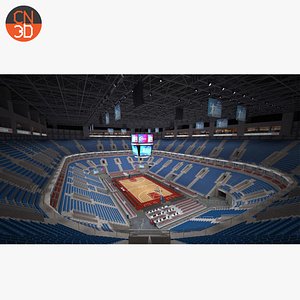 Basketball arena - interior - low poly VR