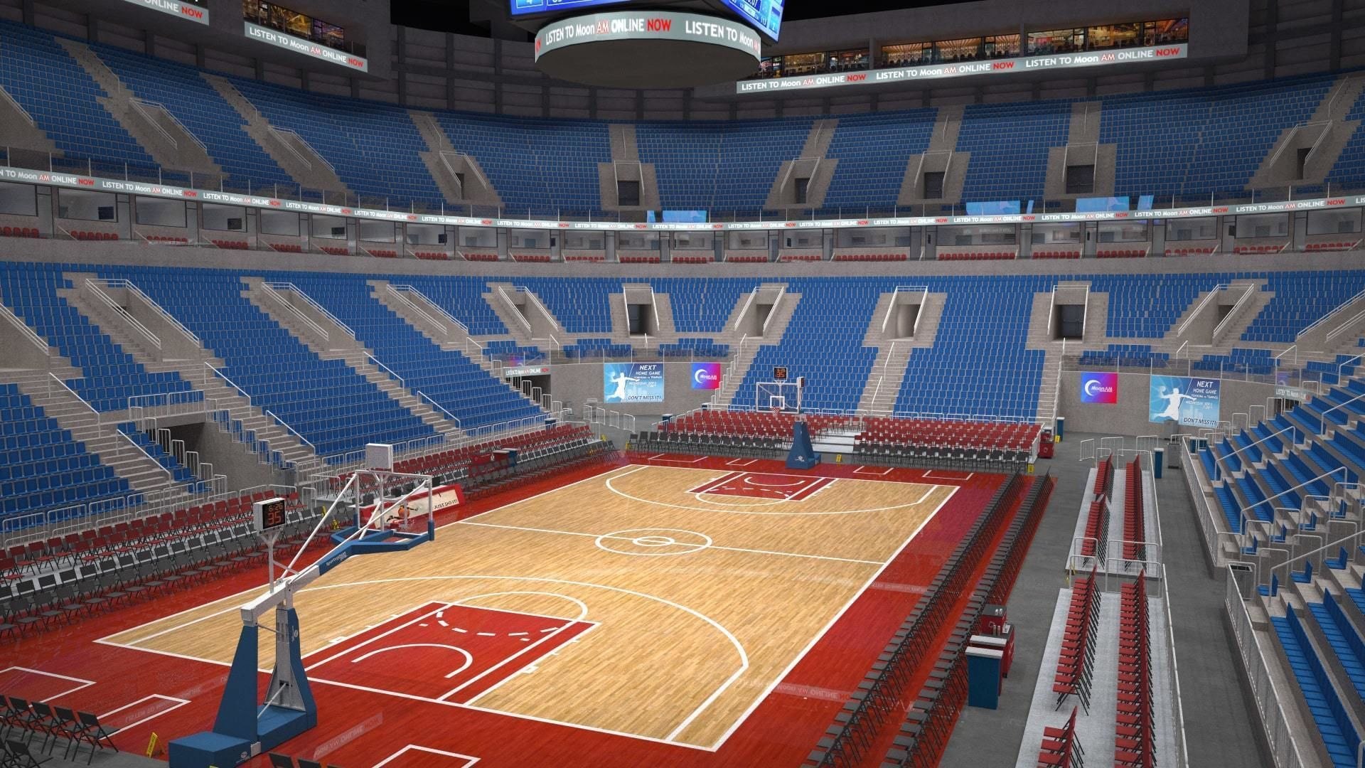 Basketball Arena Ball Court Model - TurboSquid 1711552