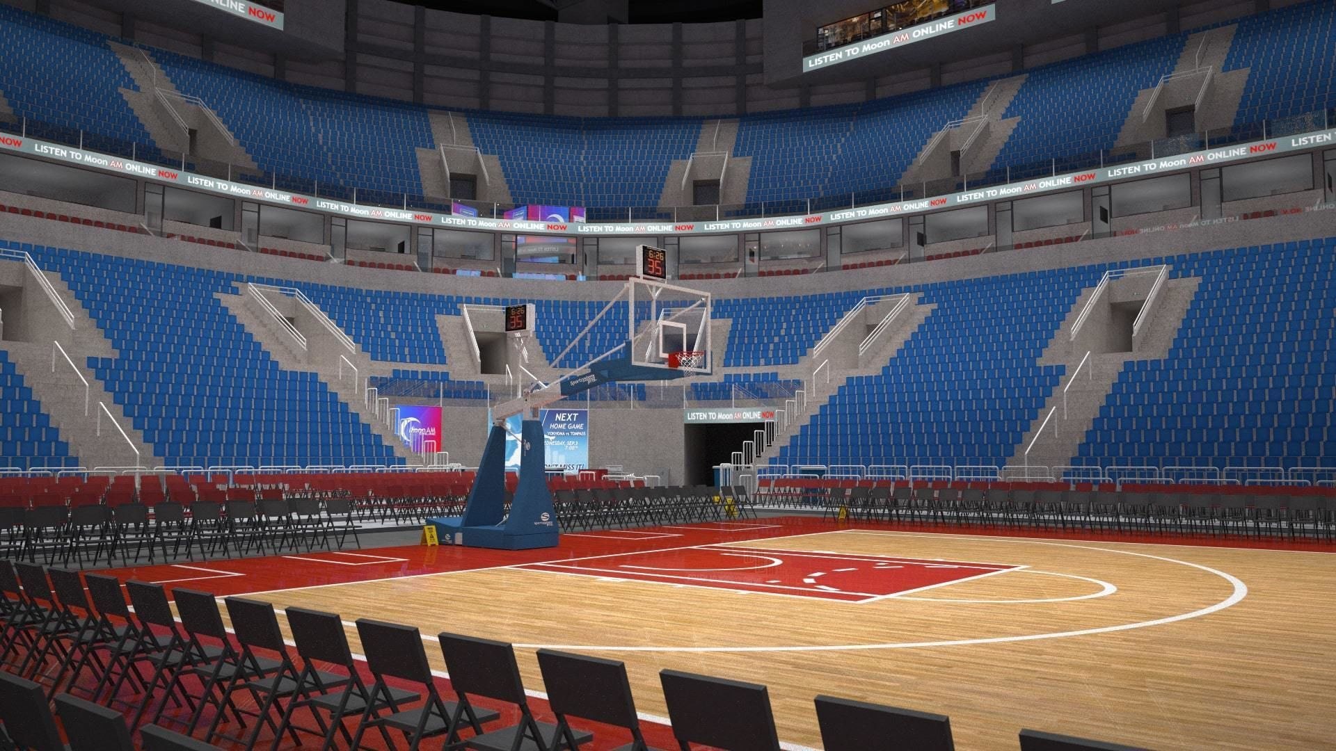 Basketball Arena Ball Court Model - TurboSquid 1711552
