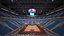 basketball arena ball court model