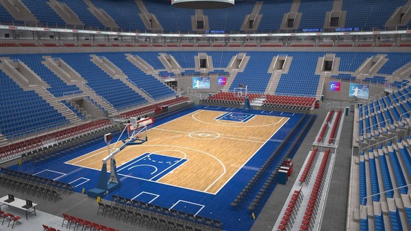 Basketball arena ball court model - TurboSquid 1711552