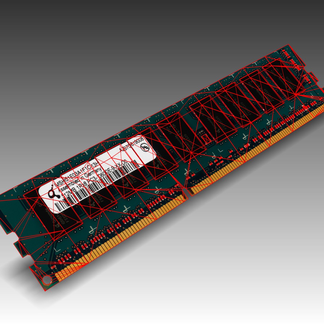 3d Model Ram Ddr3 512mb Pc3-10600