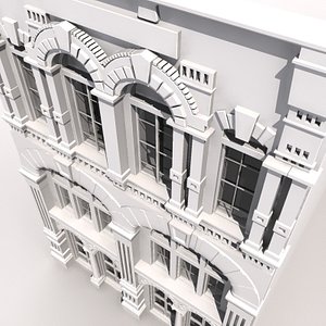 3D Victorian building