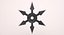 Shuriken arrojando estrellas