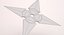 Shuriken arrojando estrellas