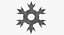 Shuriken arrojando estrellas