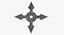 Shuriken arrojando estrellas