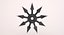 Shuriken arrojando estrellas
