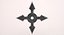 Shuriken arrojando estrellas
