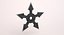 Shuriken arrojando estrellas