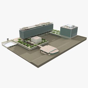 World Health Organization WHO Headquarters Geneva 3D