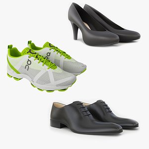 3D Shoes Collection 3 in 1
