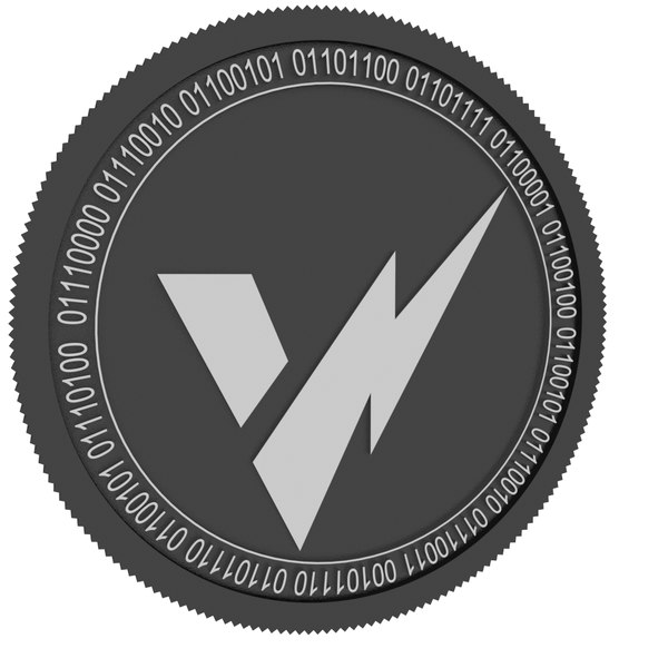 volt black coin 3D