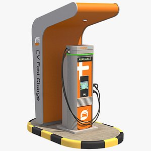 ev fast charger 1 3D