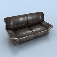 2-seat leather sofa