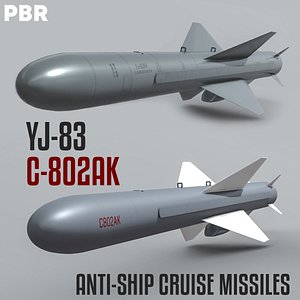 3D model C-802AK | YJ-83 Chinese Anti-Ship Cruise Missile