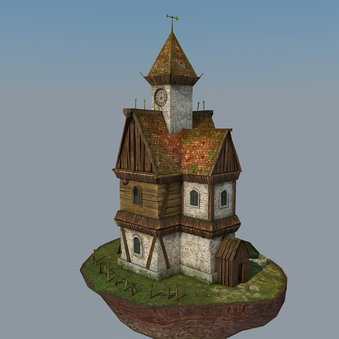 Medieval House 3d Max