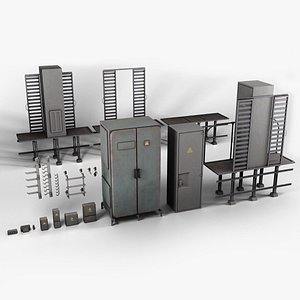 Old Electrical Boxes Set